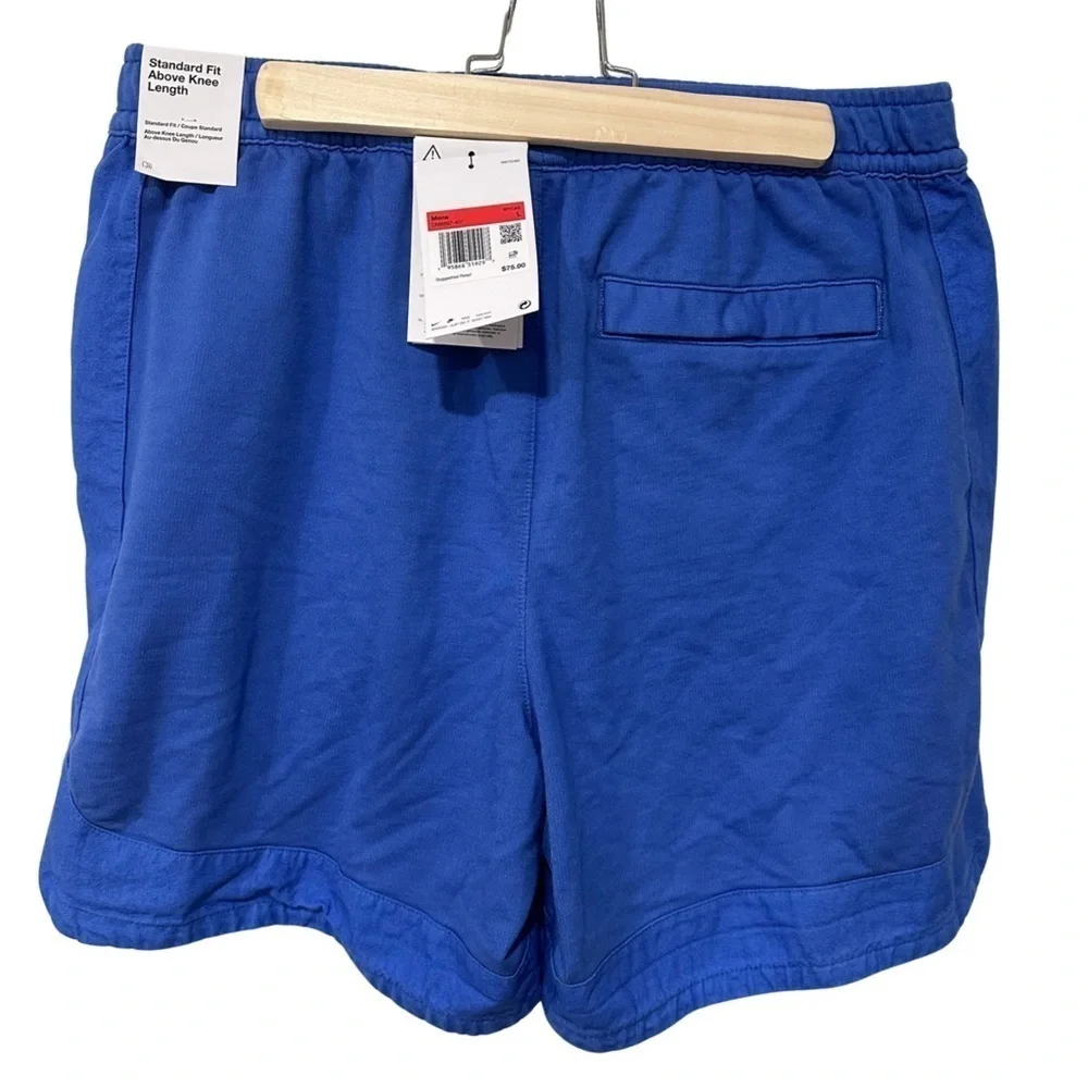 NEW NIKE Sportwear Essential French Terry Shorts Blue SZ  Large Athletic Wear